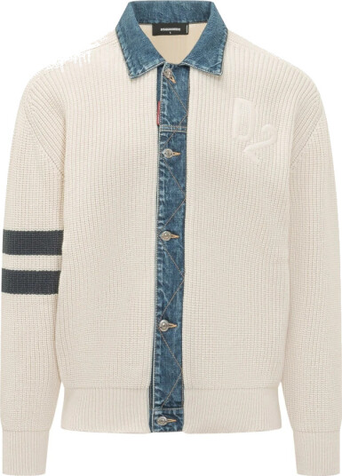 Dsquared2 Herre Strikkevarer Hvit L,