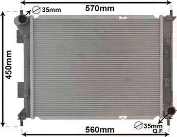 VAN WEZEL 82012711 Radiator motorkjøling