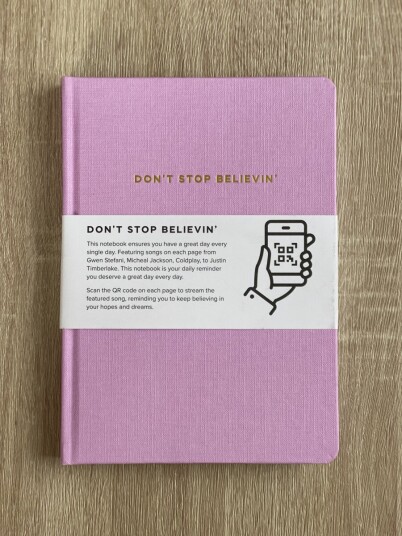 Notatbok Song A Day Don't stop believin' Notatbok Song A Day Don't stop believin'