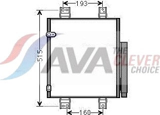 Kondensator, klimaanlegg AVA COOLING SYSTEMS DU5062D