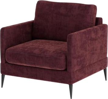 Andorra lenestol gabby burgundy