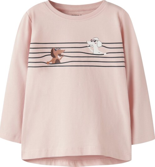 Name It Genser NmfVix Lotus/Stripe Hunder Name It 3 år 98 Genser Rosa