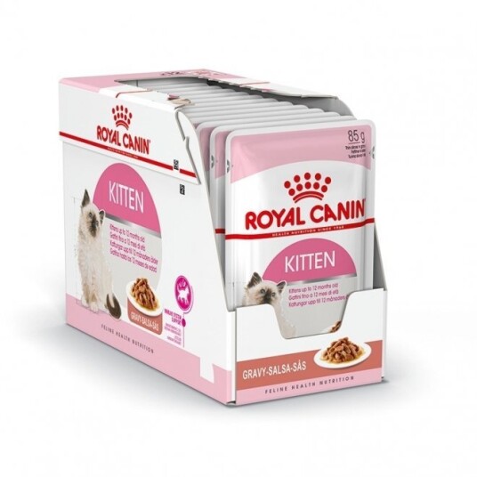 Royal Canin Kitten Gravy Kylling Våtfôr 85 g x 12 - Fullfôr til kattunger