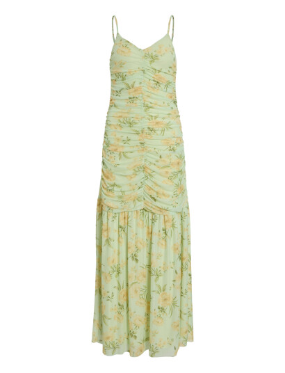 Vila Viuma Mesh Strap Maxi Dress/Dc/Ka - Green - XL Vila Viuma Mesh Strap Maxi Dress/Dc/Ka - Green - XL