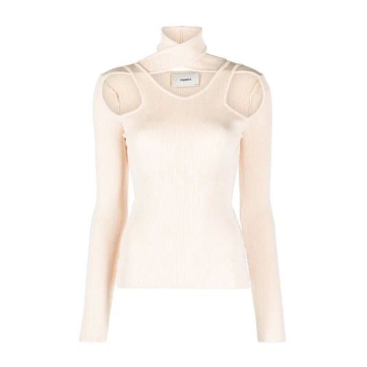 Coperni Dame Strikkevarer Beige L Coperni Dame Strikkevarer Beige L