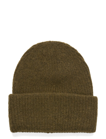 Gina Tricot Rib Beanie   Khaki green   ONE SIZE