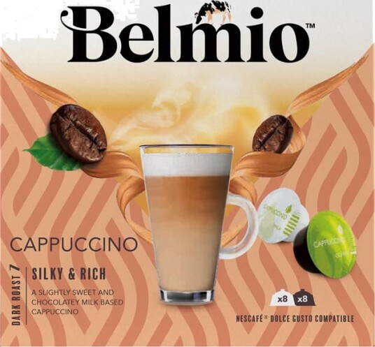 Belmio Cappuccino kaffekapsler for Dolce Gusto 8x2 pakning