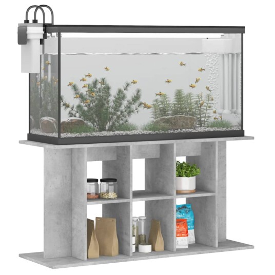 Akvariumstativ Betonggrå 120X40X60 cm Konstruert Tre