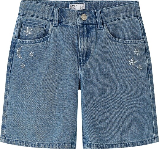Name It Shorts Denim NkfRose Medium+ Blue Denim Name It 13 år (158) Shorts Blå