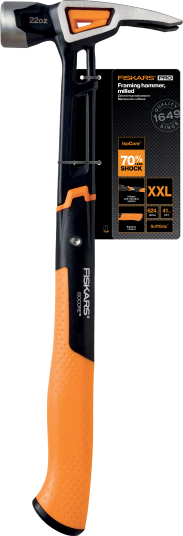Fiskars IsoCore Snekkerhammer XXL 624g Stål 40cm