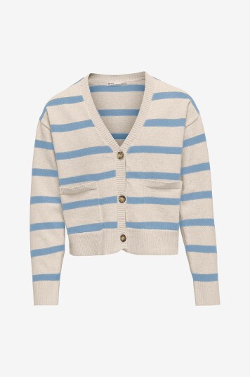 Kids Only Kardigan kogAma LS Stripe V neck Cardigan KN Beige