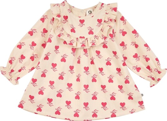 Müsli Kjole I/e   Baby   Love Bokstaver   Oak/Rouge Utg.   Müsli   74   Kjole Beige Rosa