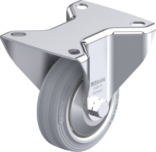 Blickle 64709 B-V 80R-Sg-Fa Fast Hjul Hjuldiameter: 80 Mm Bæreevne (Maks.): 50 Kg 1 Stk