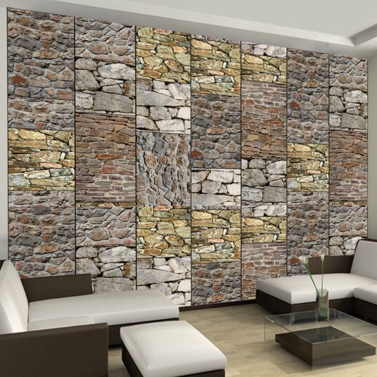 Fototapet Puzzle With Stones 50x1000 - Artgeist sp. z o. o.