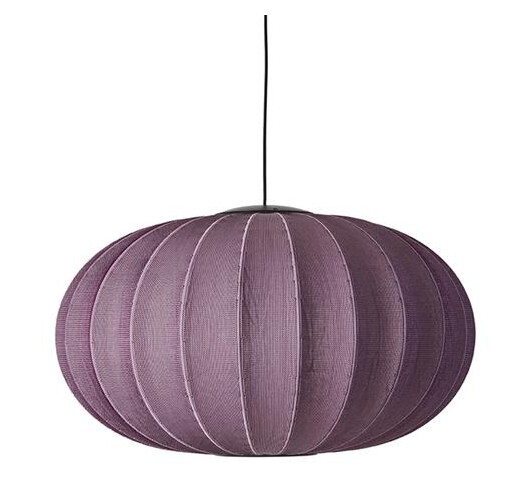 Made By Hand Knit-Wit Oval Taklampe Ø76 Burgunder LED