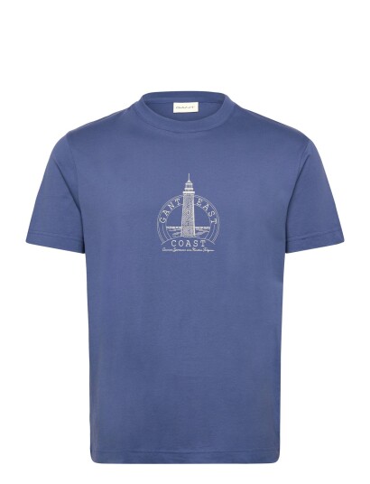 GANT Graphic Ss Tshirt Blue XL GANT Graphic Ss Tshirt Blue XL