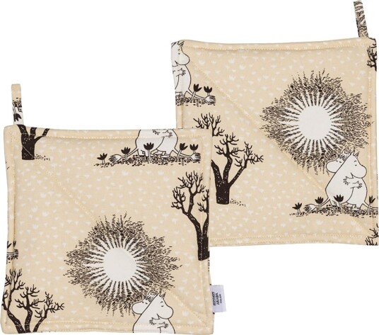 Moomin Arabia Mummi grytekluter 22x22 cm 2 stk Kjærlighet beige Moomin Arabia Mummi grytekluter 22x22 cm 2 stk Kjærlighet beige