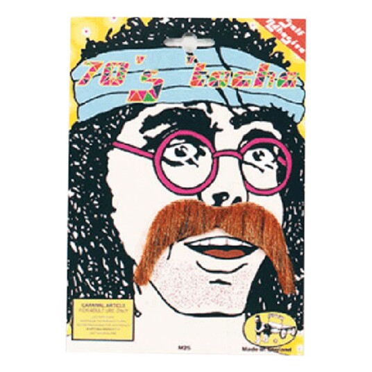 Smiffys Hippie Bart - Brun Smiffys Hippie Bart - Brun
