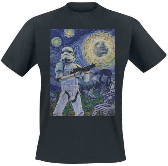 Star Wars T-skjorte Stormy Night S til XXL Herrer svart
