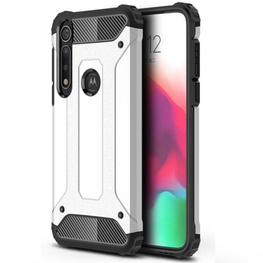 INCOVER Motorola Moto G8 Plus Armor Guard Hard Case - Deksel - Sølv