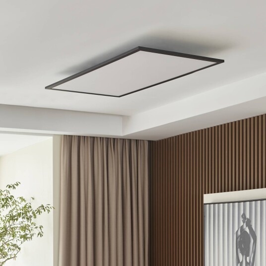 Lindby Lamin LED-panel rektangel svart 80 cm Lindby Lamin LED-panel rektangel svart 80 cm