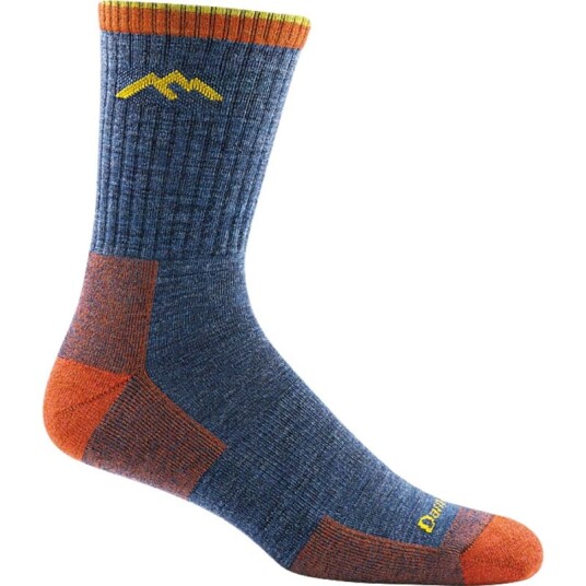 Darn Tough Men's Hiker Micro Crew Sock Cushion XL (46-49 . 5) , Denim