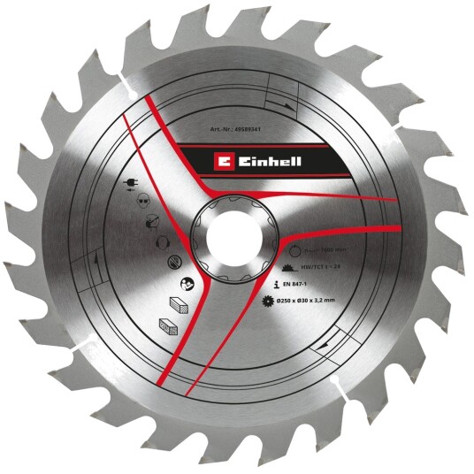 Einhell Sirkelsagblad TCT Ø250x30 MM T24