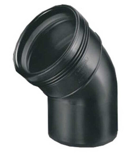 Wavin Wafix Bend PP 15-88,5° - Ø32-110mm 75mm / 45°