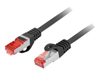 Lanberg Pcf6-10Cu Koblingskabel Rj-45 Hann Til Rj-45 Hann 3 M 5.7 Mm Foliebelagt Uskjermet Tvinnet Kabelpar F/Utp Cat 6 Formstøpt Uten Hindringer Halogenfri Svart For P/N: Pps6-0024-S Pps6-1024-S Ppu6-1024-B Ppu6-1024-S,