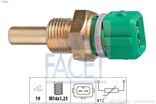 Sensor, motortemperatur FACET 7.3204