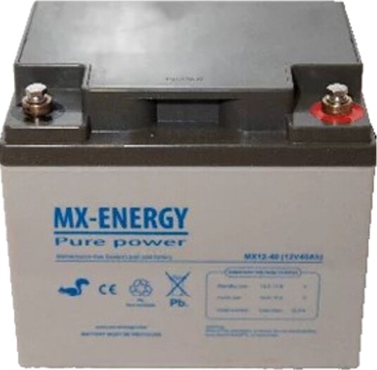 Mx-Energy 12v 40ah CT (AGM) Batteri 197x165x170 Mx-Energy 12v 40ah CT (AGM) Batteri 197x165x170