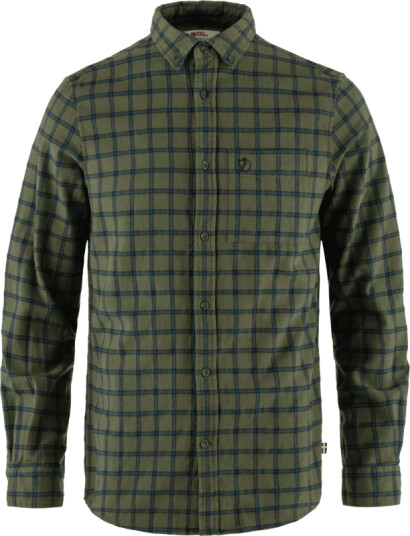 Fjellreven Men's Övik Flannel Shirt XXXL , Laurel Green-Indigo Blue