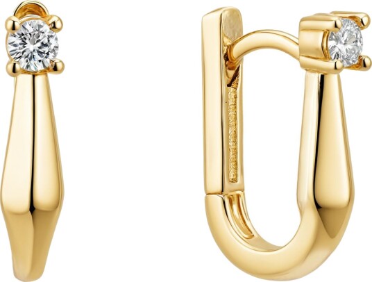 Elegant Huggie Hoops Gold