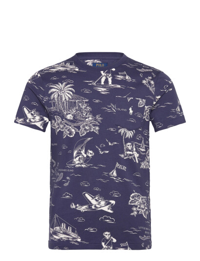 Polo Ralph Lauren Custom Slim Fit Polo Bear T Shirt Navy XS