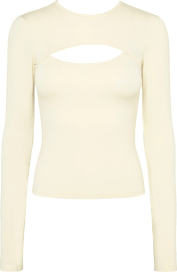 Monki Double Layered Longsleeve Yellow L
