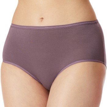 Schiesser Truser 2P Modal Essentials Midi Briefs Lilla/Svart bomull 42 Dame Schiesser Truser 2P Modal Essentials Midi Briefs Lilla/Svart bomull 42 Dame