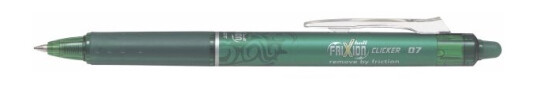 Pilot Frixion Clicker Grøn Medium 0,7 Mm 12 Stk.