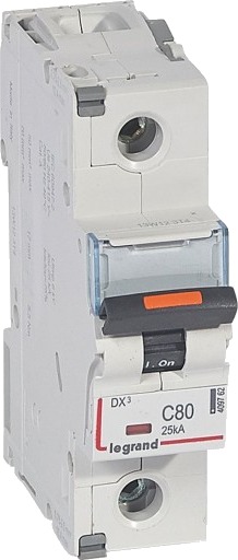 Legrand DX3 MCB automatsikring C80 1P 1M 25kA