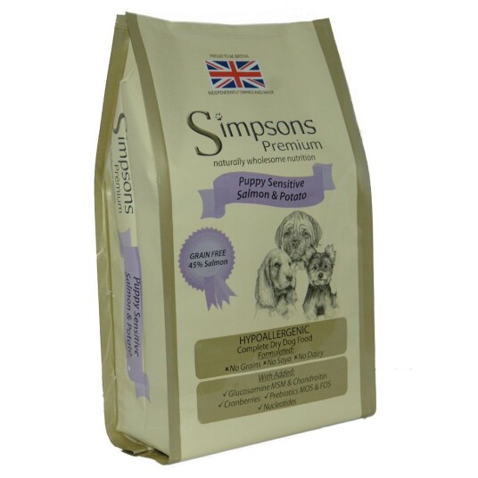 Simpsons Premium Puppy Sensitive Laks & Poteter 12 kg Simpsons Premium Puppy Sensitive Laks & Poteter 12 kg