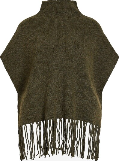 Vila Poncho Viulrika Knit Poncho/Pb/Ef Grønn