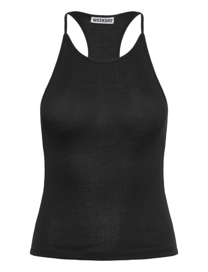 Weekday Slim Racerback Tank Top Black XXS Weekday Slim Racerback Tank Top Black XXS
