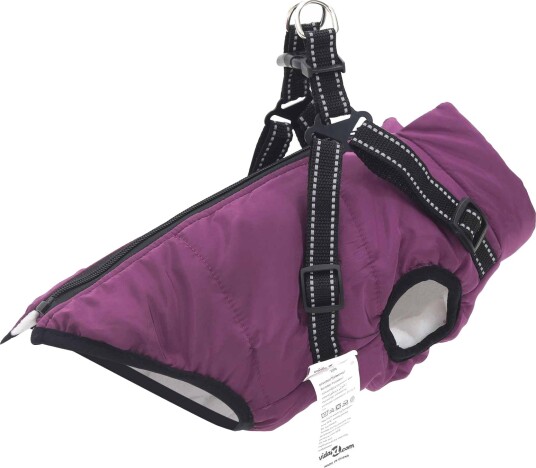 Vidaxl Hund Frakk Lilla L40 Fleece Og Polyester