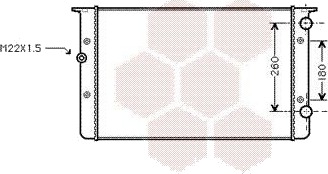 VAN WEZEL 58002104 Radiator motorkjøling VAN WEZEL 58002104 Radiator motorkjøling