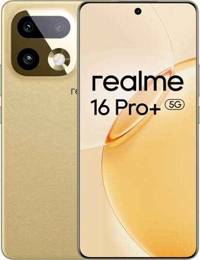 Realme 16 Pro+ 5G Smarttelefon 6.8" 8GB/256GB Gull Realme 16 Pro+ 5G Smarttelefon 6.8" 8GB/256GB Gull
