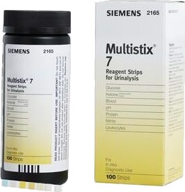 Siemens Multistix 7 urinanalyse 100 stk. Siemens Multistix 7 urinanalyse 100 stk.