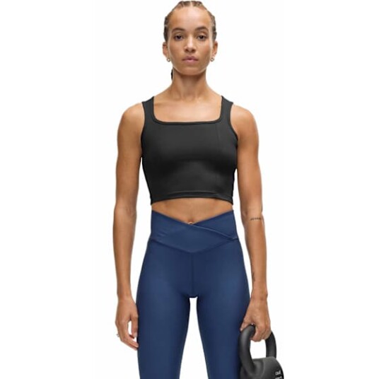 Casall Edge Crop Top Black L