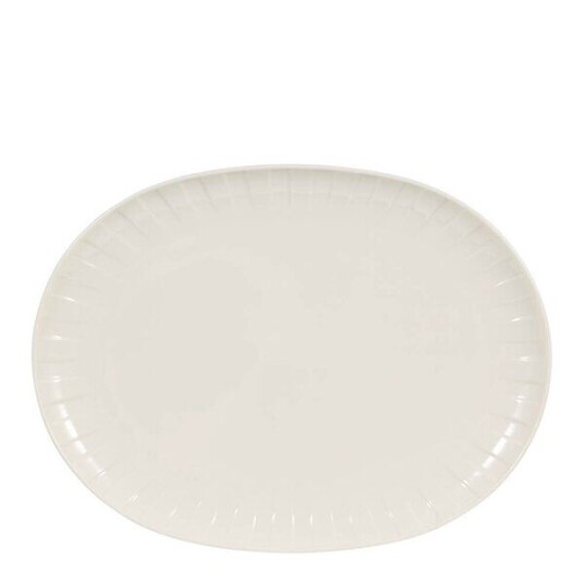 Stiernholm   Senja serveringsfat oval 27x36 cm hvit