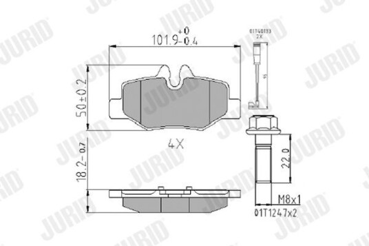 Bremseklosser JURID 573222J Bremseklosser JURID 573222J