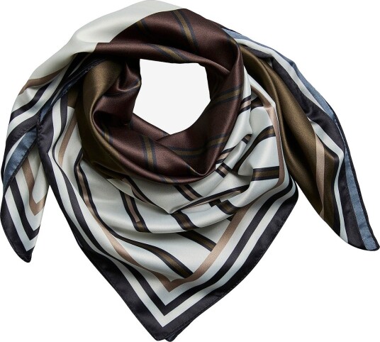 pieces - Skjerf Pcamanda Square Scarf D2d Fsy Bc - Brun