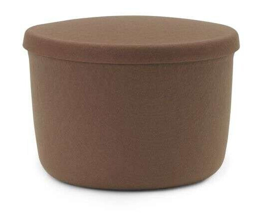 Normann Copenhagen - Hide Storage Pouf Small Brown Normann Copenhagen